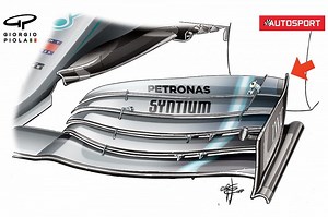 Mercedes tries revised front wing in 2019 Formula 1 testing