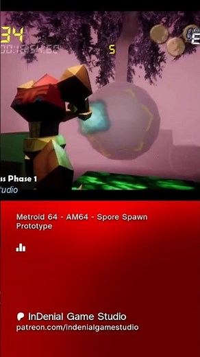 Metroid 64 - AM64 - Spore Spawn Clip #retrogaming #retro #nintendo