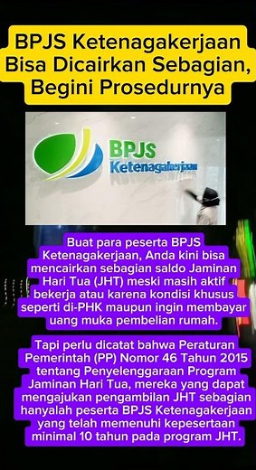BPJS Ketenagakerjaan Bisa Dicairkan Sebagian Begini Prosedurnya #bpjsketenagakerjaan #bpjs