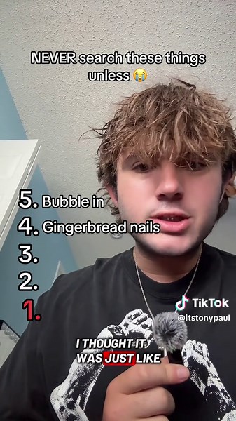 5 things to never search on tt. #neversearch #list #algorithm | Gingerbread Nails