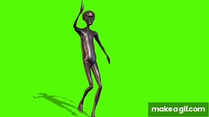 Metal Alien Dancing (Full Video With Song) on Make a GIF