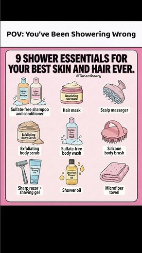 9 Shower Essentials for Clear Skin & Healthy Hair