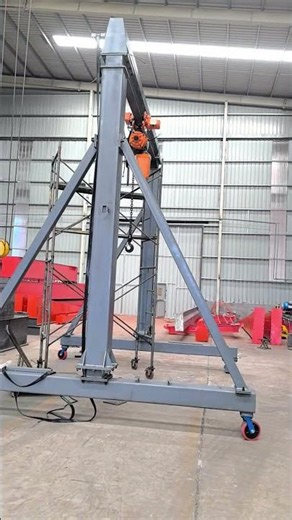 Worm lifting gantry crane #automobile #machine