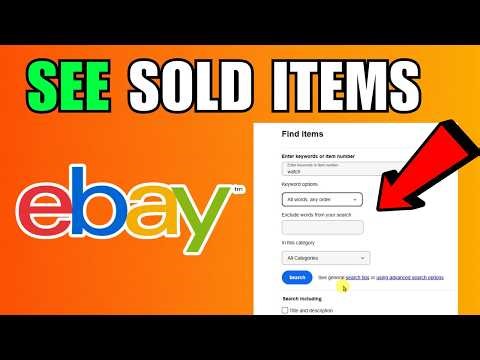 How To See Sold Items On Ebay (2026) (Complete Guide)