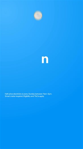 Sunday = Cheaper Electricity!⚡Sign up to PeakSave and you could get half-price electricity from 11am - 4pm on Sundays. | British Gas