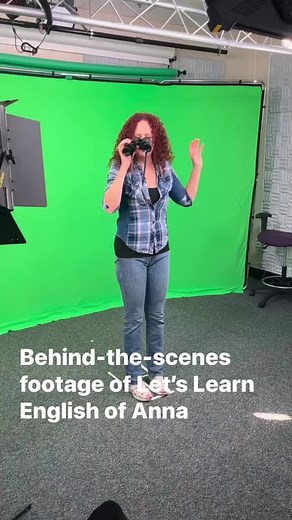 All of this filming of Anna is just for afew seconds in an upcoming video! Can you guesswhat she is trying to do in the video?Here’s some more behind-the-scenes action from ourlast filming of Let’s Learn English with Anna. #voiceofamerica #voalearningenglish #askateacher#vocabulary #englishvocabulary #learnenglish#englishdirections #helpwithenglish#helpwithenglishwords #eslquestions #testyourenglish#englishpronunciation #englishforforeigners#englishforlearners #esl #efl #american #america#americ