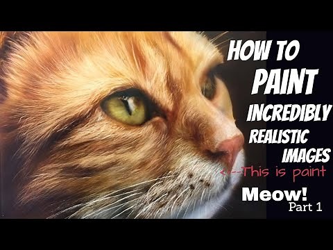 Learn How to paint a cat. part one of a realistic airbrush tutorial! Full steps!
