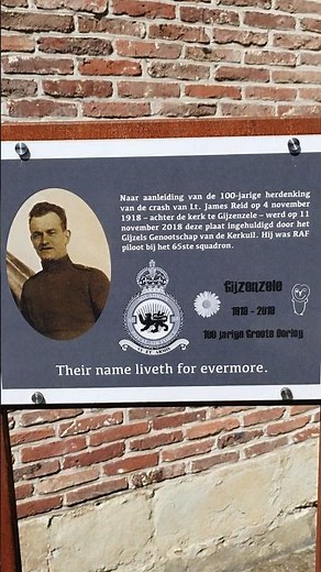 British Pilot fallen in Belgium (1940) | Britse piloot gesneuveld in Gijzenzele