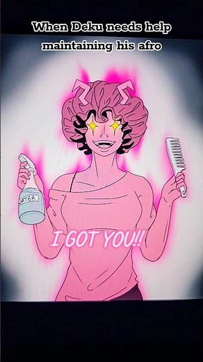 Deku and His Fro || #myheroacdemia #mha #deku #midoriyaizuku #minaashido #anime