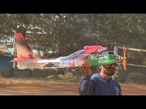 How to make an Aeroplane - Bottle airplane that fly far