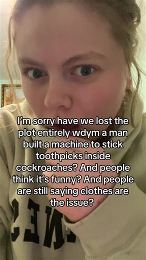 Like is this a fucking prank #fyp | toothpicks cockroaches