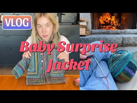 BABY SURPRISE JACKET VLOG: story of knitting the BSJ by Elizabeth Zimmermann