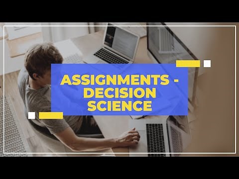 NMIMS Assignment - Decision Science
