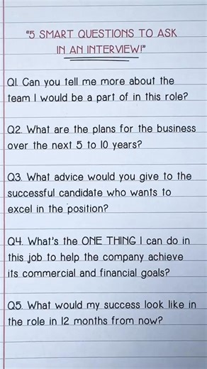 46K views · 91 reactions | 5 SMART QUESTIONS TO ASK IN AN INTERVIEW! #interviewtips #interviewskills #interviewquestions #jobinterviewquestions #careeradvice #careertiktok #career #richardmcmunn #careervidz #167 | Career Vidz | Facebook
