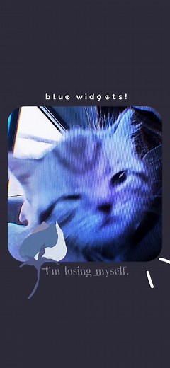 Rushed Blue Cat PFP for Cybercore Aesthetics