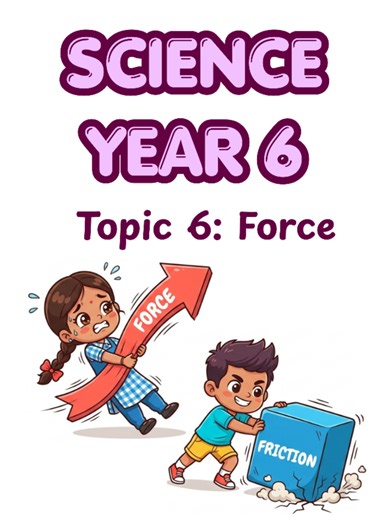 DLP Science Year 6 Topic 6 Force worksheets available now! Get yours now! #dlp #kidslearning #science #smartlearning #primaryschool