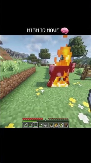 high IQ move .. #minecraft #memes #shortfeed #shorts