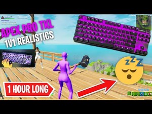 [1 HOUR] SteelSeries Apex Pro TKL ASMR Chill Keyboard Sounds OmniPoint Switches 240 FPS