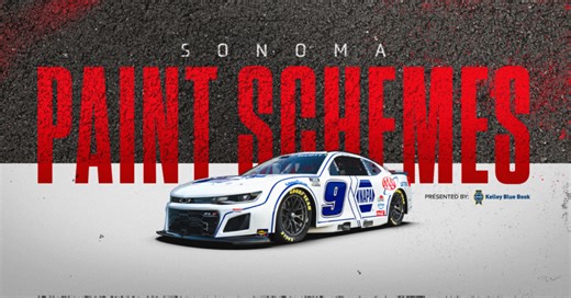 NASCAR paint schemes preview: Chase Elliott white NAPA scheme makes regular season debut at Sonoma