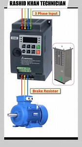 VFD CONNECTION WITH BRAKE RESISTOR #Alhamdulillah #Rashidkhangenerator #electrician #mechanic #electronic #generator #technician #india #saudiarabia #usa #america #england #canada #netherlands #ireland #education #engineproblem #california #engineering #newyork #alberta #caterpillar #cummins #perkins #doosan #mtu #germany #automotive #automobile #كهربائي | Rashid Khan