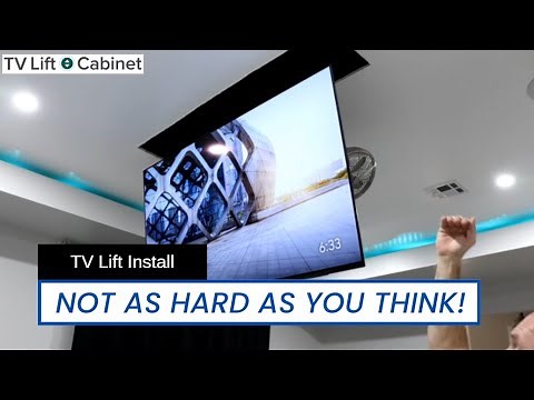TV Lift install and operation. Home Theater Gurus.