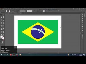 Brazil Flag Design in Adobe Illustrator #brazil #flag #graphicdesign #tutorial #adobeillustrator