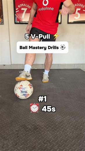 5 v-pull ball mastery drills ⚽️⚡️#soccer #football #futbol