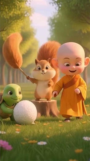 Little Monk and The Lazy Turtle /A Funny Lesson on Patience & Pride
