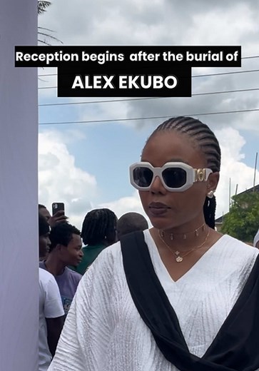 Alex Ekubo funeral reception after interment