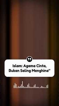 Islam, a religion of love and peace #Islamic preaching #motivation #viral