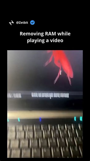 Memes Sin on Instagram: "laptop Explode. Removing RAM while playing video😂 #viralreels #memes #memepage #meme #virałreels #trendingreels"