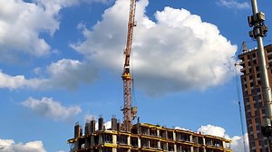 Construction of modern high-rise residential buildings