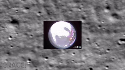 Intuitive Machines lander images from orbit and surface of moon