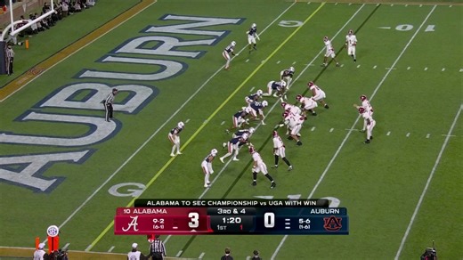 BAMA MAKES IT 10-0 IN JORDAN-HARE 🔥 Watch Alabama-Auburn on ABC and the ESPN App | ESPN