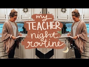 My Evening Routine as a Teacher! | FALL 2020