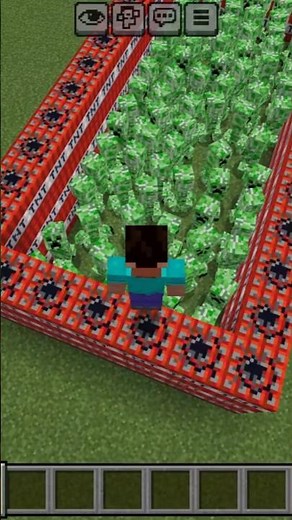 Minecraft 100 Creepers Vs TNT Survive 🧟 💥 #minecraft #minecraftshorts #trending #gaming #shorts #tnt