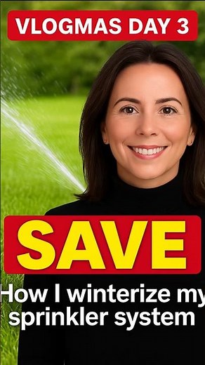 ⭐ “Don’t Skip This Step! How I Winterize My Sprinkler System | Vlogmas Day 3”