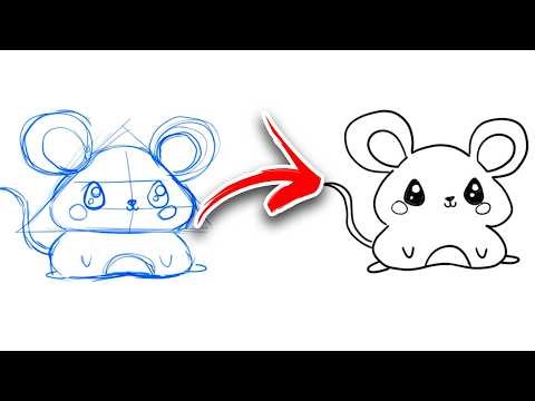 How to Draw a Cute Mouse 🐭 EASY Step by Step for BEGINNERS