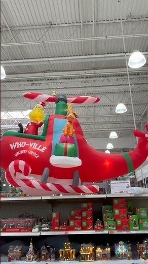 Menards Christmas: The Grinch Inflatable Helicopter!