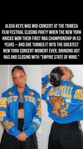 Alicia Keys Celebrates Knicks Championship Live on Stage With Nas! 🏆🎹🗽