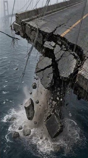 Galloping Gertie: the bridge that collapsed from wind! #TacomaNarrowsBridge#BridgeCollapse