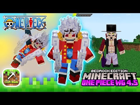 【ADDON】Gear 5 Luffy in Minecraft Bedrock? One Piece WG 4.5 Addon/Mod | Craft Mods