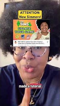 For new simmers: my Sims 4 update guide is ESSENTIAL #blacksimmer #sims4 #thesims #letsplay