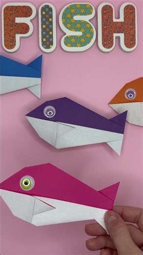 DIY Origami Paper Fish 💦🐠💦/Как легко сделать #оригами рыбку/물고기 종이접기/ORIGAMI LESSON #shorts