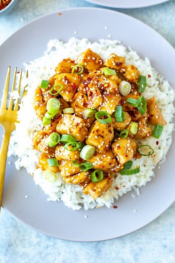 PF Chang's Spicy Chicken {Copycat Recipe} - The Girl on Bloor