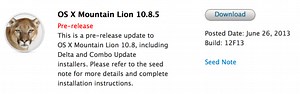 Apple seeds OS X 10.8.5 beta build 12F13 to developers  - 9to5Mac