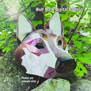 Wolf Therian Mask **digital Pattern** for EVA Foam With Video Tutorial - Etsy Australia