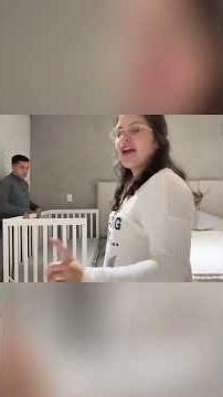 This is how we set up the crib for the little baby 🩵✨👶🏻