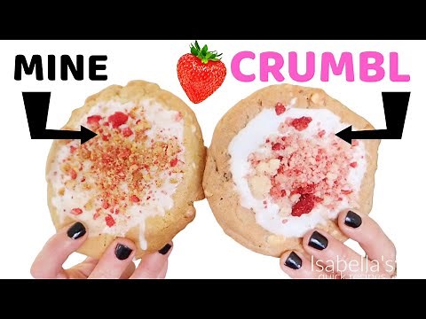 CRUMBL strawberry crumb cake cookie COPYCAT RECIPE