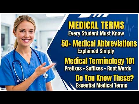 Medical Terminology 101: Essential Prefixes, Suffixes & Abbreviations for Every Healthcare Student.
